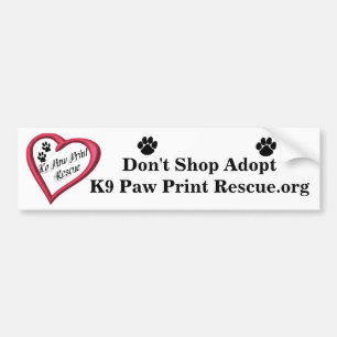 Don't Shop Adopt - Bumper Sticker