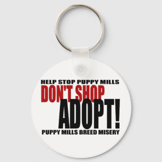Don't Shop, Adopt! Keychain