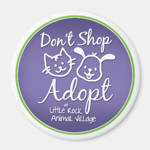 "Don't Shop, Adopt" Magnet