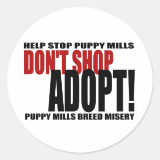 Don't Shop, Adopt! Sticker