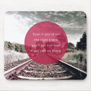 Don't sit in place Motivational Quote Mouse Mat