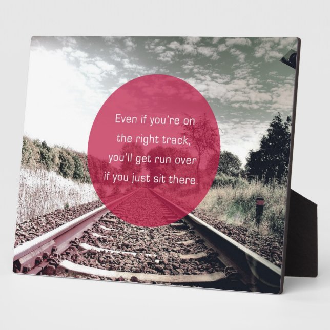 Don't sit in place | Motivational Quote Plaque (Side)