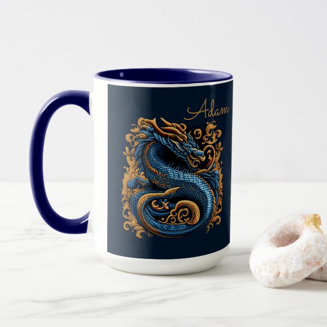 Don't Slay Dragons Before Your Morning Coffee  Mug (With Donut)