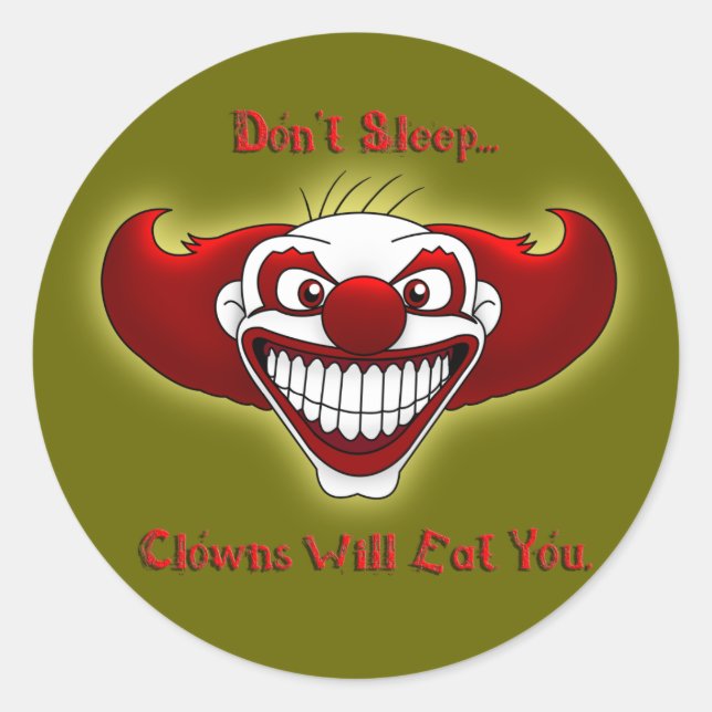 Don't Sleep... Classic Round Sticker (Front)