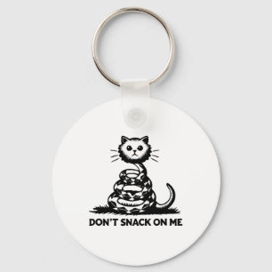 Don't Snack On Me Funny Cat 6 Key Ring