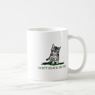 Don't Snack On Me Yellow Cat Theyre Eating Pets Fu Coffee Mug