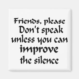 Don't Speak Magnet