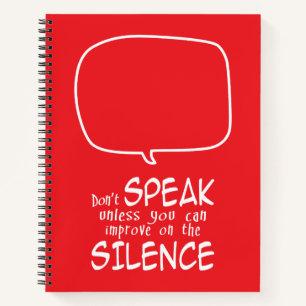 Don't Speak Notebook