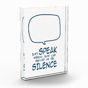 Don't Speak Photo Block