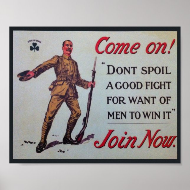 Don't Spoil A Good Fight WW1 Poster (Front)