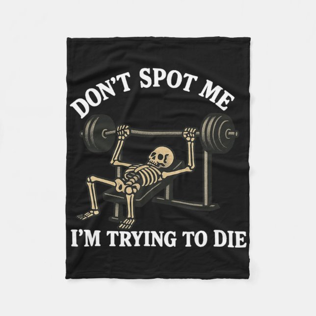 Don't Spot Me3  Fleece Blanket (Front)