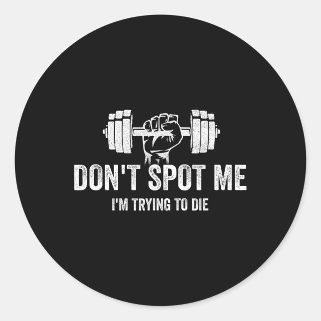 Don't Spot Me4  Classic Round Sticker (Front)