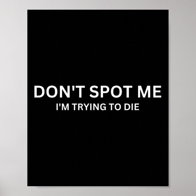 Don't Spot Me  Poster (Front)