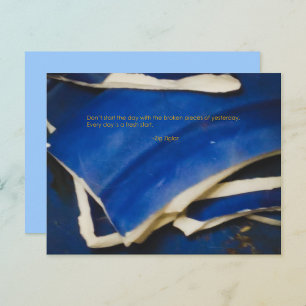 Don't Start With Broken Pieces Greeting Card