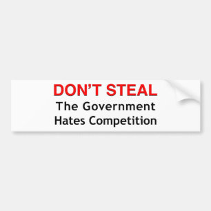 Don't Steal Bumper Sticker