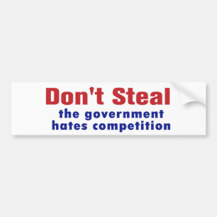 Don't Steal Bumper Sticker