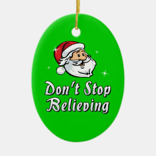Don't Stop Believing Ceramic Tree Decoration