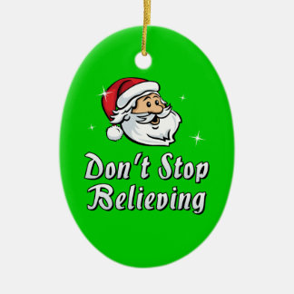 Don't Stop Believing Ceramic Tree Decoration