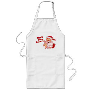 Dont Stop Believing Christmas Long Apron