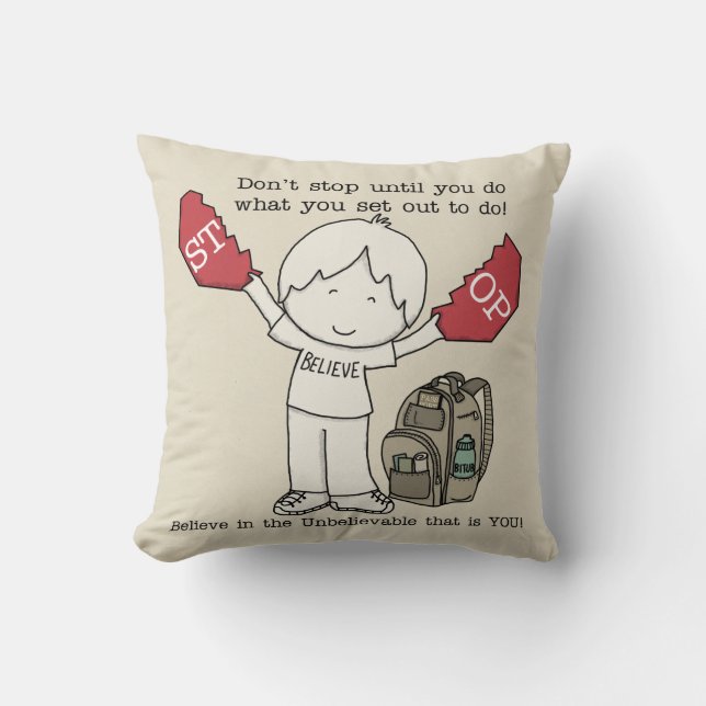 Don't Stop Cushion (Front)