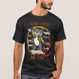 Don't Stop Meow Freddie Purrcury, Funny Cat T-Shirt