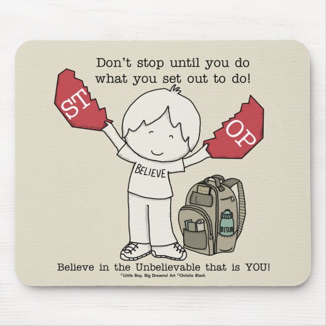 Don't Stop Mouse Mat (Front)