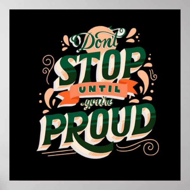 Don't stop poster (Front)