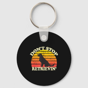 Don't Stop Retrieving Retro Golden Retriever Mom D Key Ring