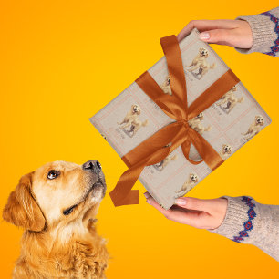 Don't Stop Retriving - dog lover -Golden Retriever Wrapping Paper