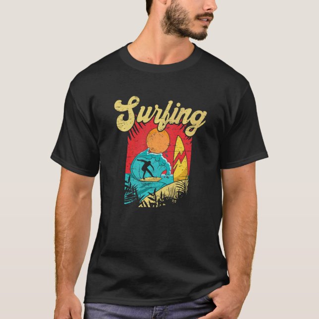 Don't Stop Surfing Extreme Sports Sea Waves Surfer T-Shirt (Front)