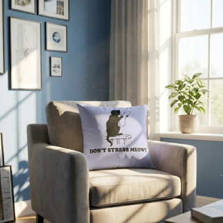 dont stress meowt cushion