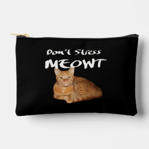 Don't Stress Meowt - Orange Cat Stress Me Out Accessory Pouch