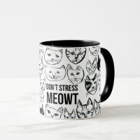 Dont Stress Meowt Until I Have My Coffee Funny Cat
