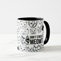 Dont Stress Meowt Until I Have My Coffee Funny Cat