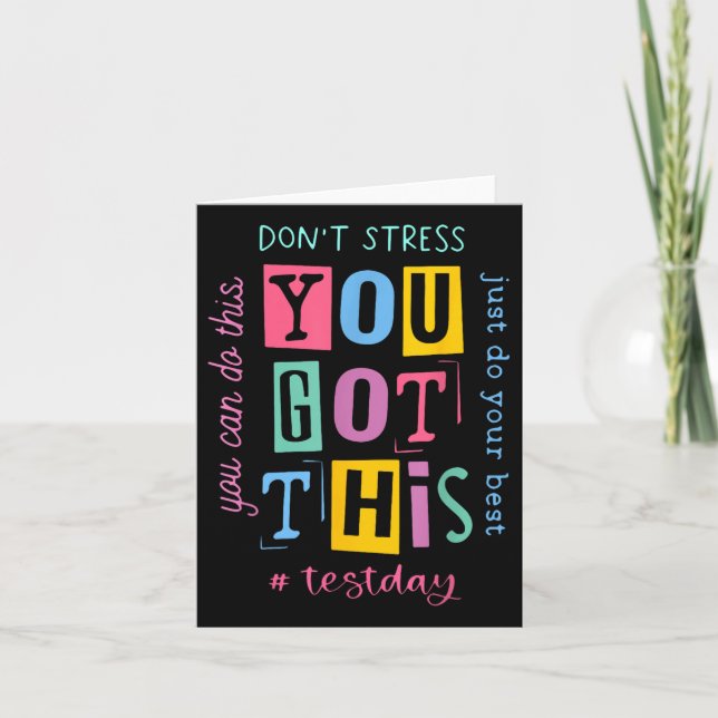 Dont Stress You Got This You Can Do This... Design Card (Front)