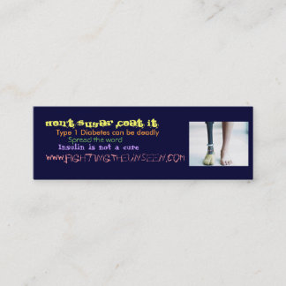 Don't Sugar Coat It Mini Business Card