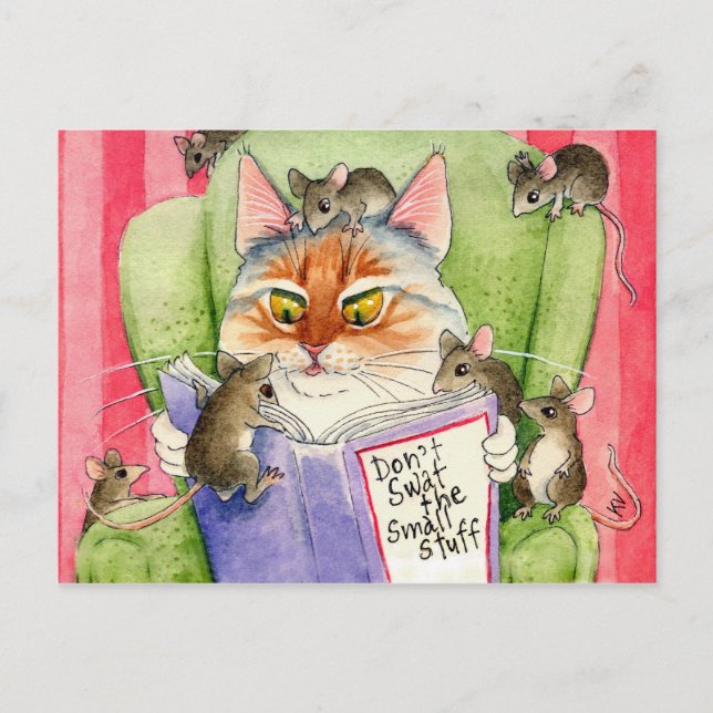 Don't swat the small stuff postcard (Front)