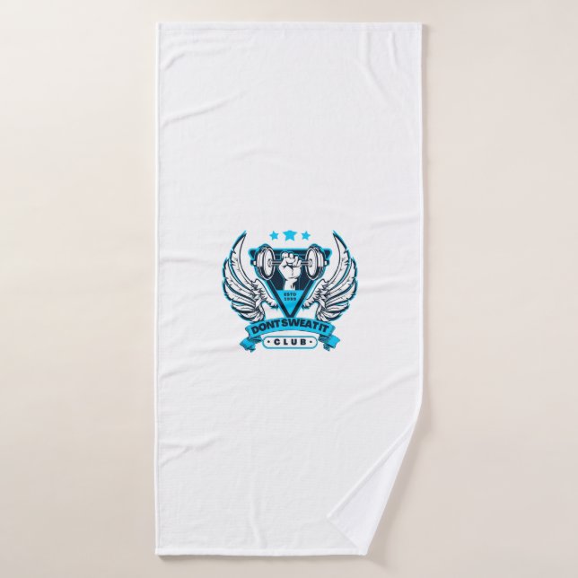Dont Sweat it Club Gym Workout Yoga Towel (Bath Towel)