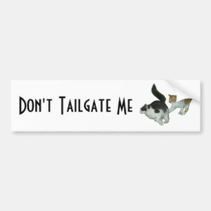 Dont tailgate me Cats chasing Bumper Sticker