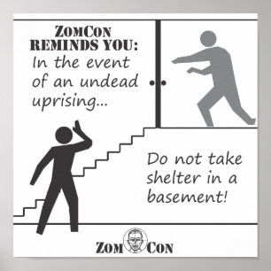 Don't Take Shelter in a Basement Poster