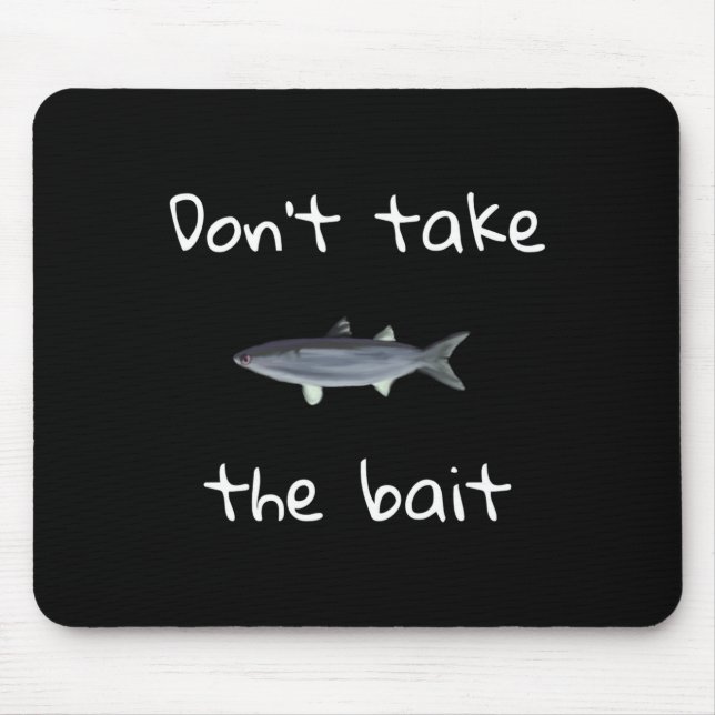 Dont Take The Bait Mullet Fish Artwork Painting  Mouse Mat (Front)