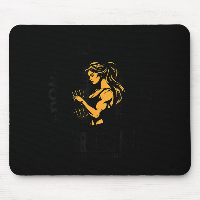 Don't talk me i'm working out funny gym Artwork Mouse Mat (Front)