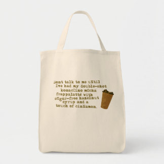 Don't Talk Need Coffee Tote Bag