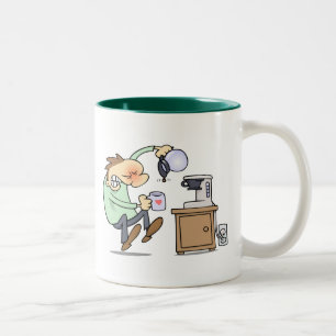 Don't talk to me before I've got my morning coffee Two-Tone Coffee Mug