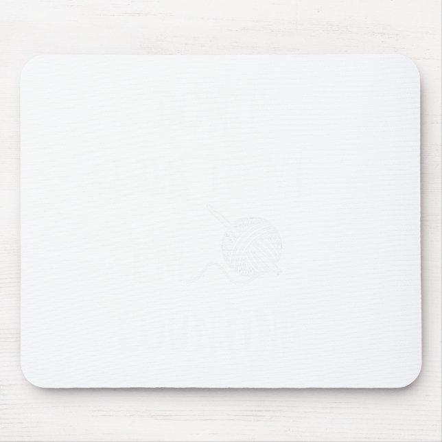 Dont Talk To Me Im Counting Funny Crochet  Mouse Mat (Front)