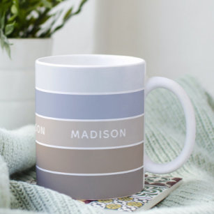 Don't Taupel Over Colorblock Personalised Name Coffee Mug