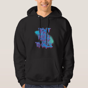 Don't Tell Me To Smile Wolf  Graphic Hoodie