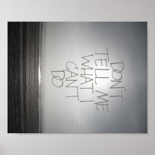 Don't Tell Me What I Can't Do Poster