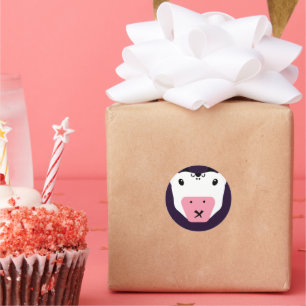 Don't Tell Secret Cute Kawaii Cow Classic Round Sticker