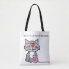 Don't Tell The Cat Yarn Crochet Knitting Bag Tote